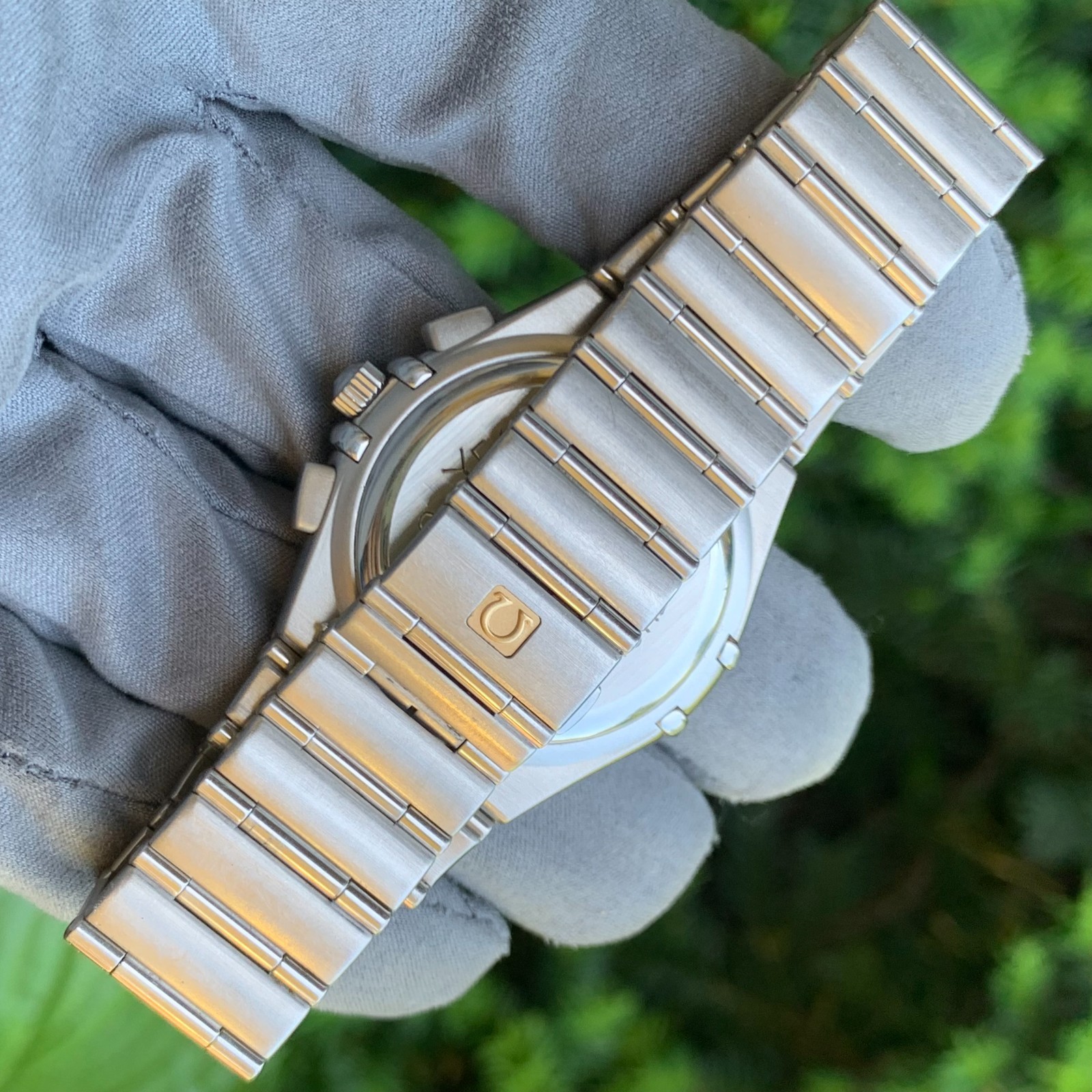 Omega Constellation Chronograph Ref. 1542.30 38mm Crosshatch Dial Wristwatch