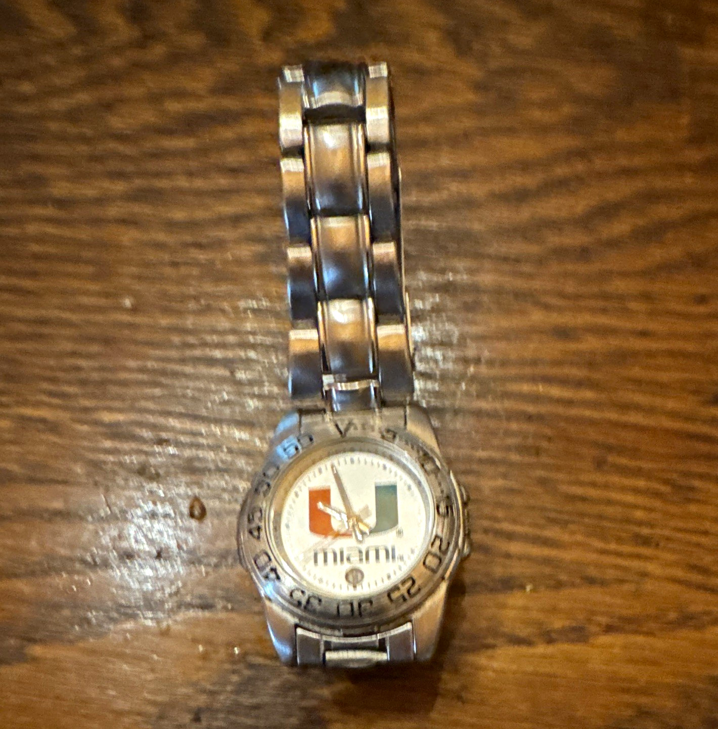 Miami Logo Dial Quartz child’s 25mm face Stainless Adjustable Bracelet 6”