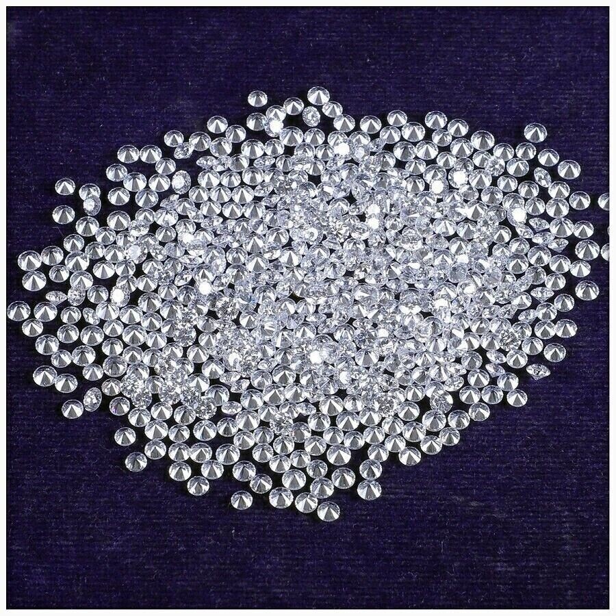 575 Pcs CVD Loose Diamond Lot Round 0.70 MM H-Color, IF-Clarity Certified- 1 Ct
