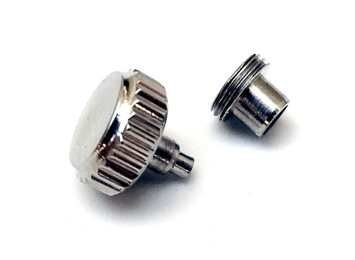 Stainless Steel Screw Down Crown w/ Tube for Waterproof Watches