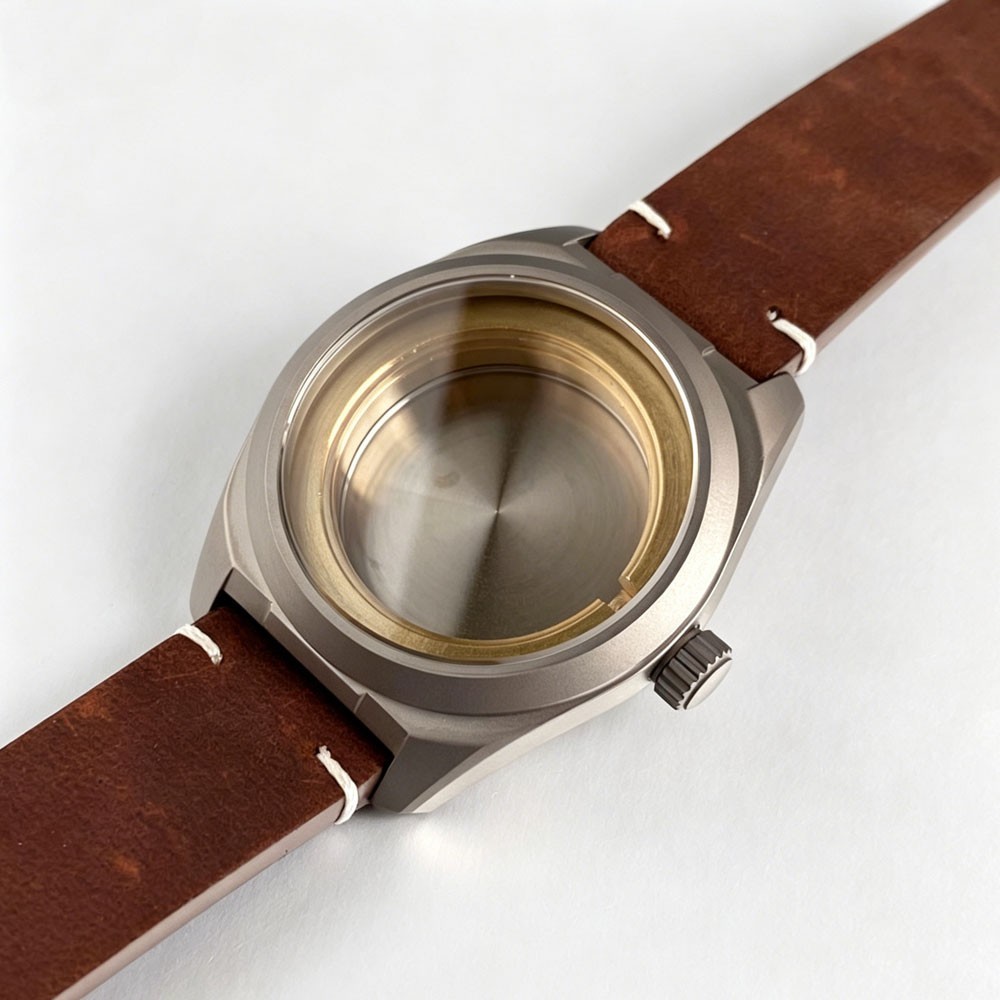 20ATM Retro 40mm Titanium Watch Case Sapphire Glass Fit NH35 ETA2824 Miyota 8215