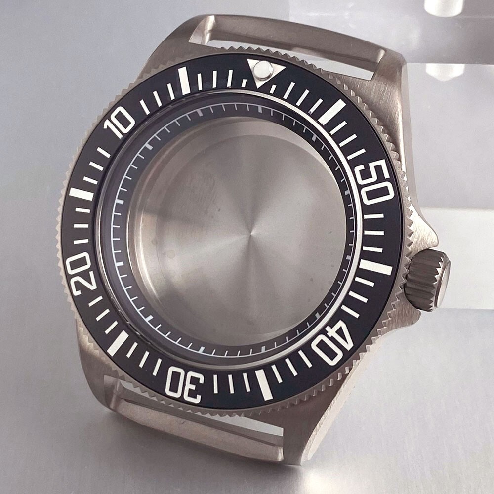 20ATM Diver Titanium 42mm Sapphire Watch Case Fit NH35 NH36 ETA2824 Miyota 8215