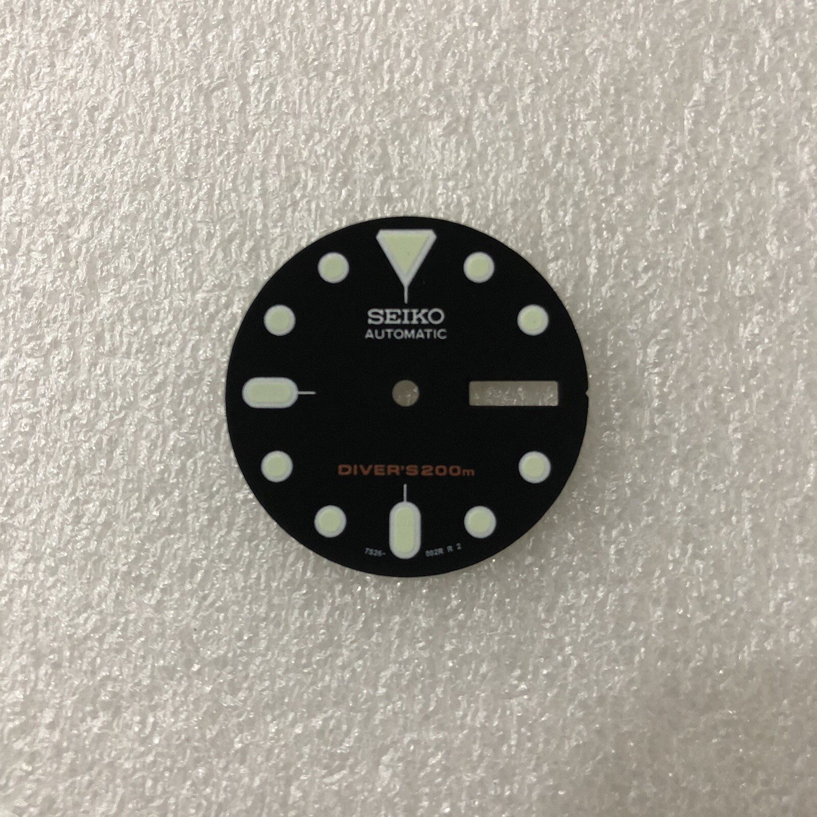 021 SEIKO REPLACEMENT BLACK DIAL LUMINOUS HOUR MARKERS SKX007 7S26-0020 DIVER