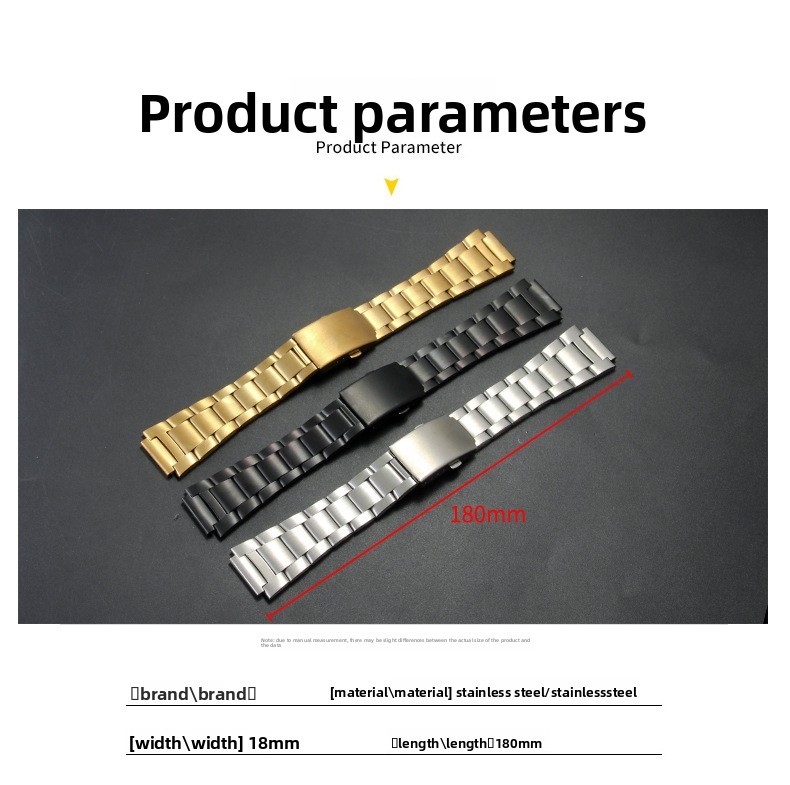 For Casio AE1200 AE1300 A159 A158 F91 Stainless Steel Watch Band Strap with Tool