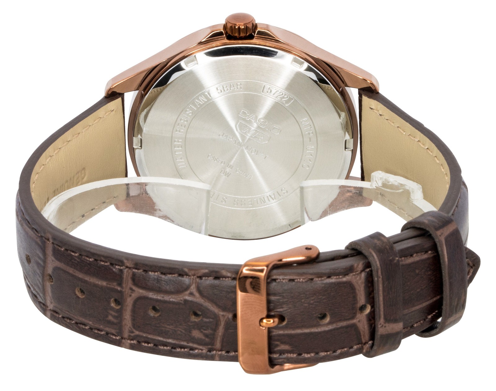 Casio Standard Ivory Dial Quartz Casual Leather Strap MTP-M110RL-5AV Men’s Watch