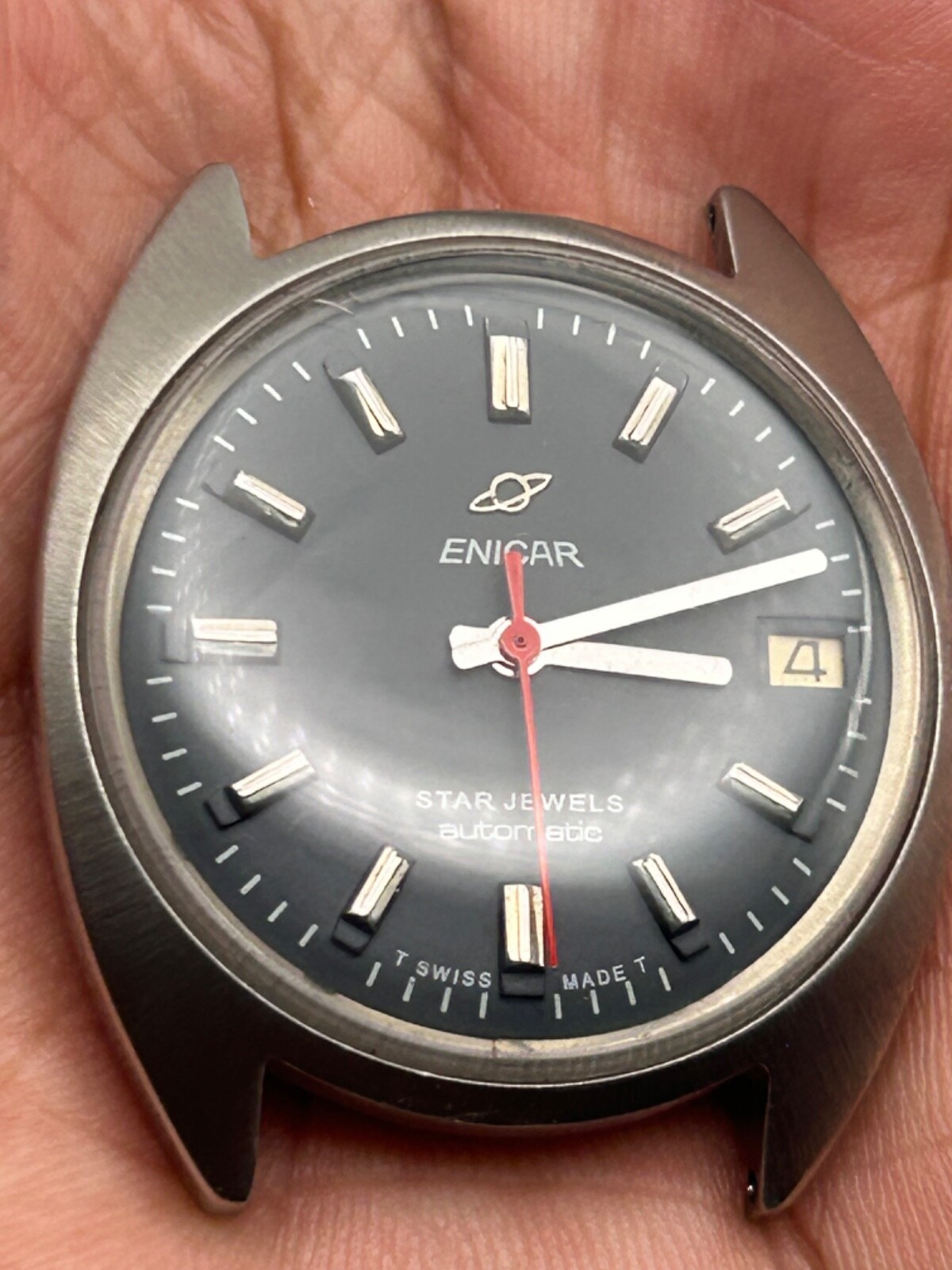 Enicar Star Jewels Automatic Stainless Steel 35mm Watch-Exc. Condition