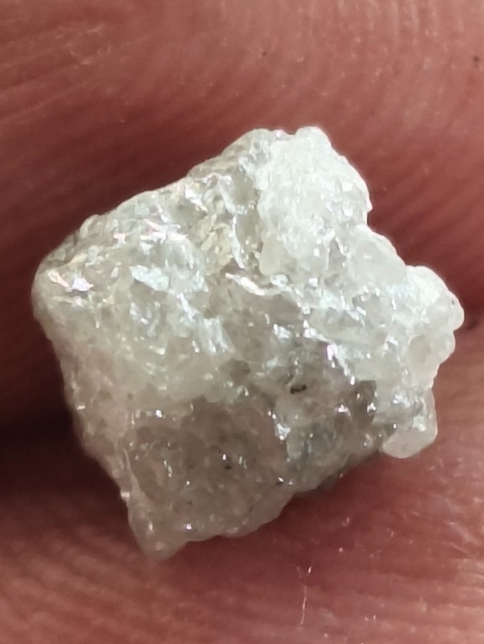 2.25 Carat Natural Raw Rough Diamond | Light Silver Earth Mined African Diamond