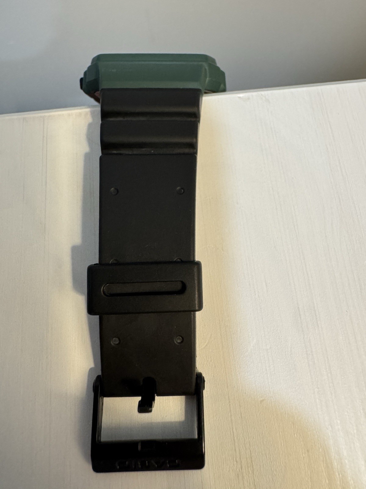 Casio BM-100WJ Men’s Digital Barometer Watch. Green Variation New Battery