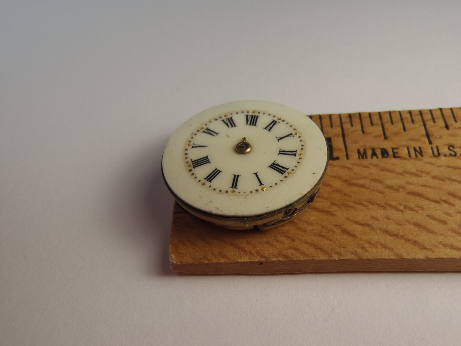 Vintage Manual Wind Watch Movement 23.9mm Across For Parts
