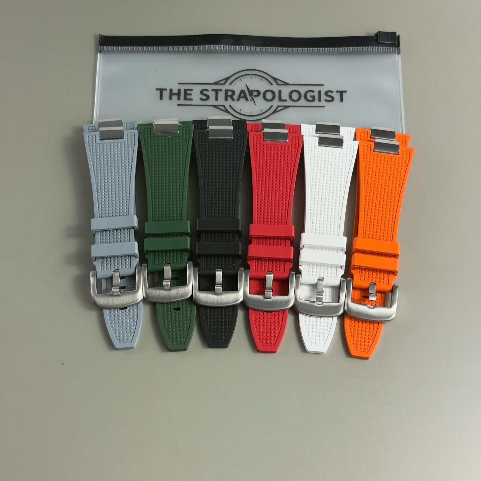 Tissot PRX Strap Premium Replacement FKM Rubber Watch Band With Stainless Steel