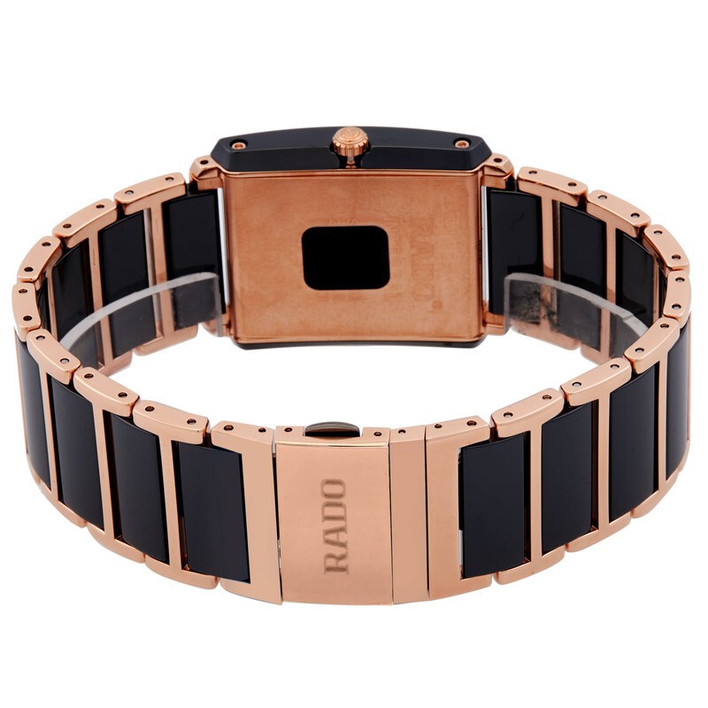 Rado Integral L Black Dial Ceramic Diamond Men’s Quartz Watch (R20207712)