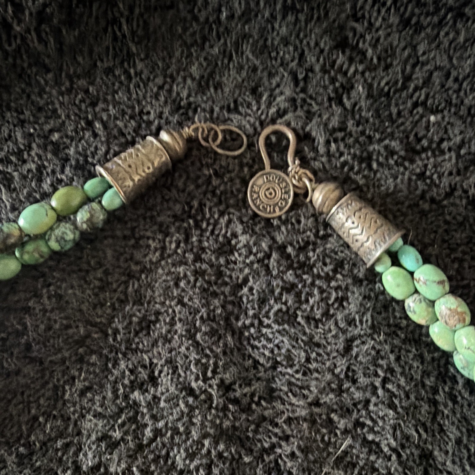 Double D Ranch Turquoise and Sterling Sliver Navajo Pearls