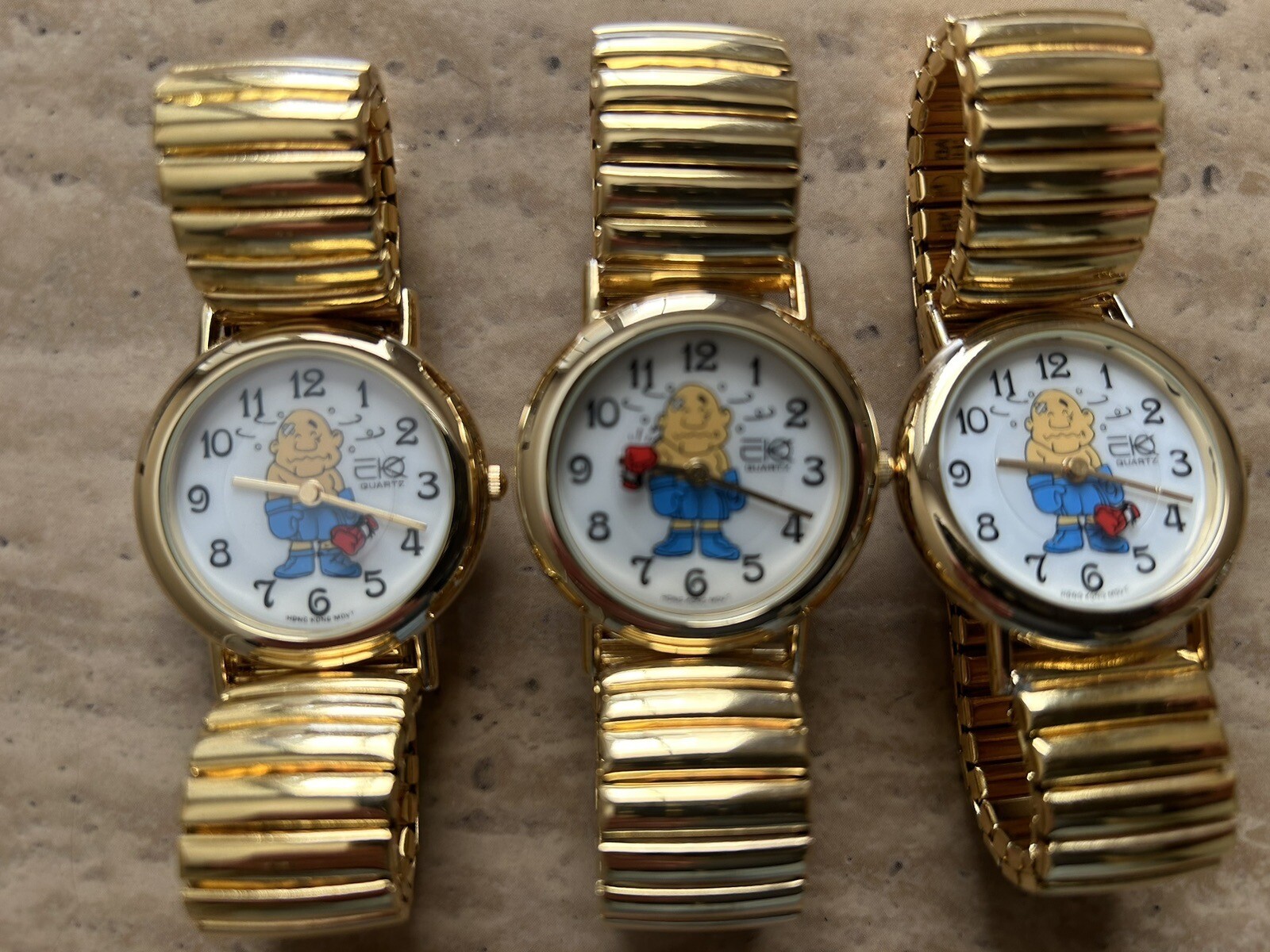 Buyer gets 3 Boxer/Boxing Moving disc Stretch Band Watch-unisex-New-USA Vendor