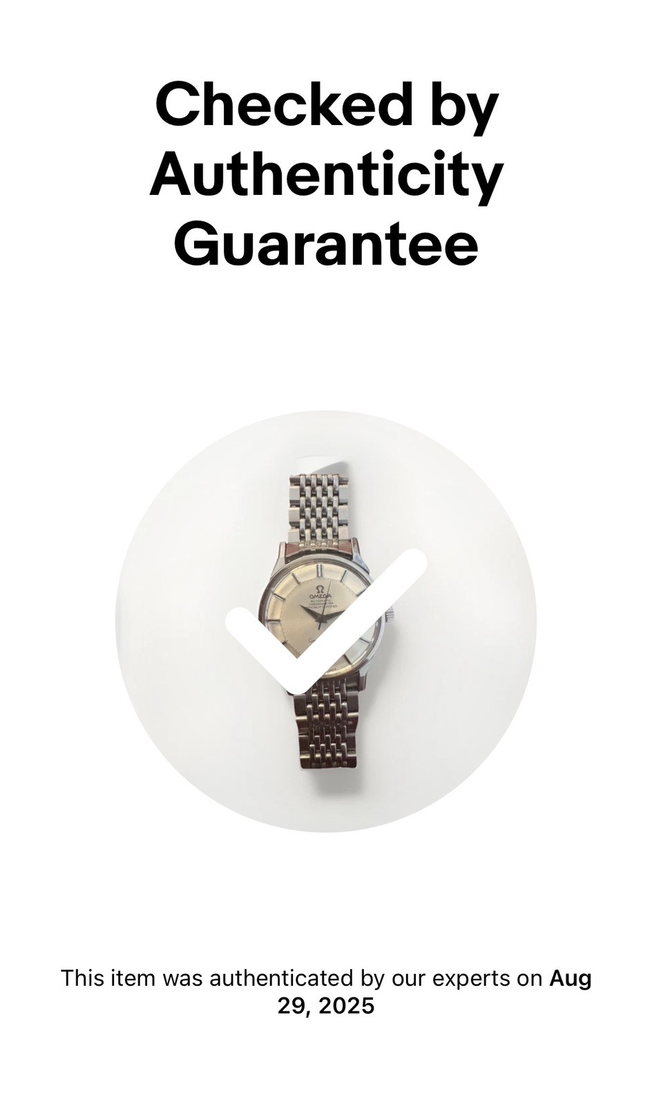 Omega Constellation Pie Pan 168.005