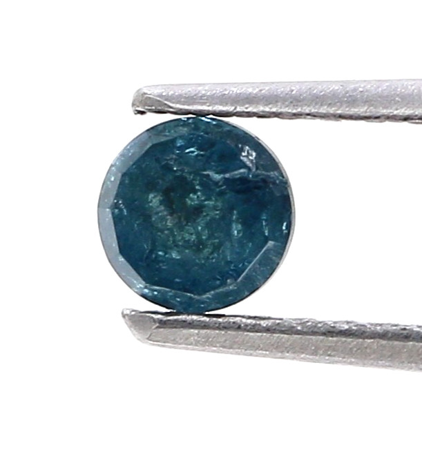 Diamond Natural Fancy Round Shape 0.25carat Blue Color