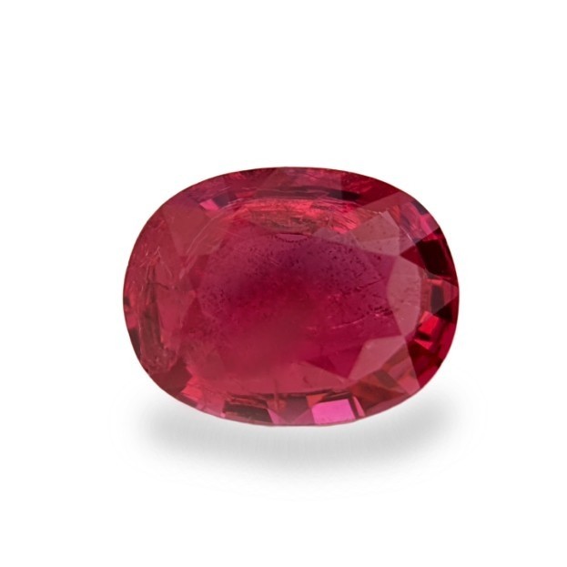 Mahenge Red Spinel 1.41 Ct Oval Cut No Heat Loose Gemstone from Tanzania