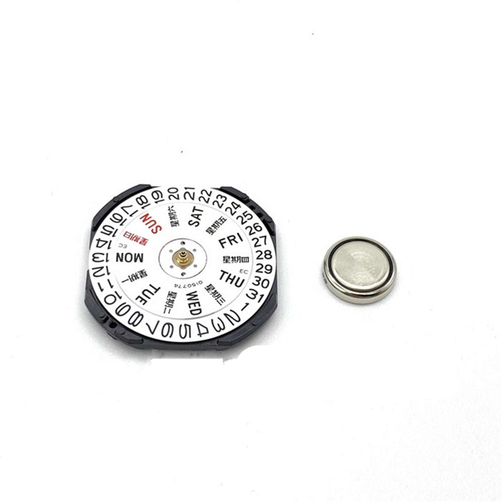 VX43E Quartz Watch Movement With Day Date For Seiko 7N43A V343 V348 V743 Y143