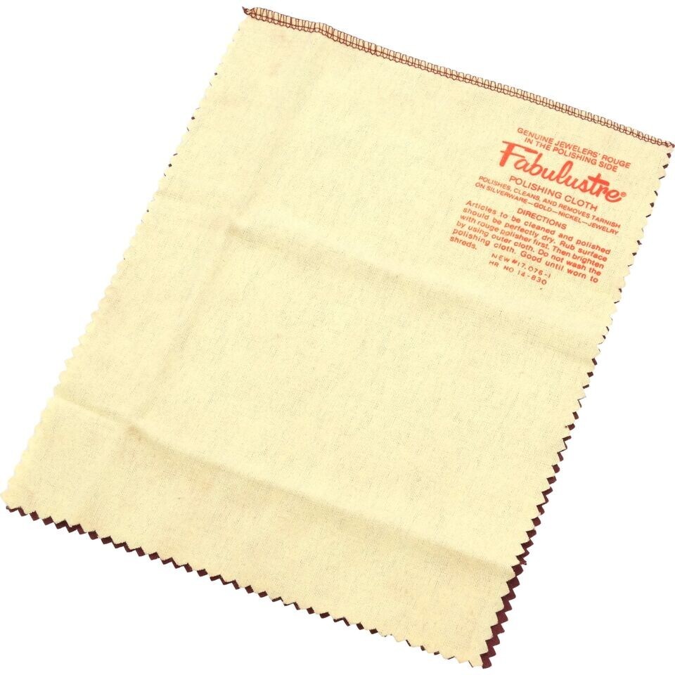 Fabulustre Polishing Cloth 9 x 11″ Gold Silver Platinum Jewelry Silverware Rouge