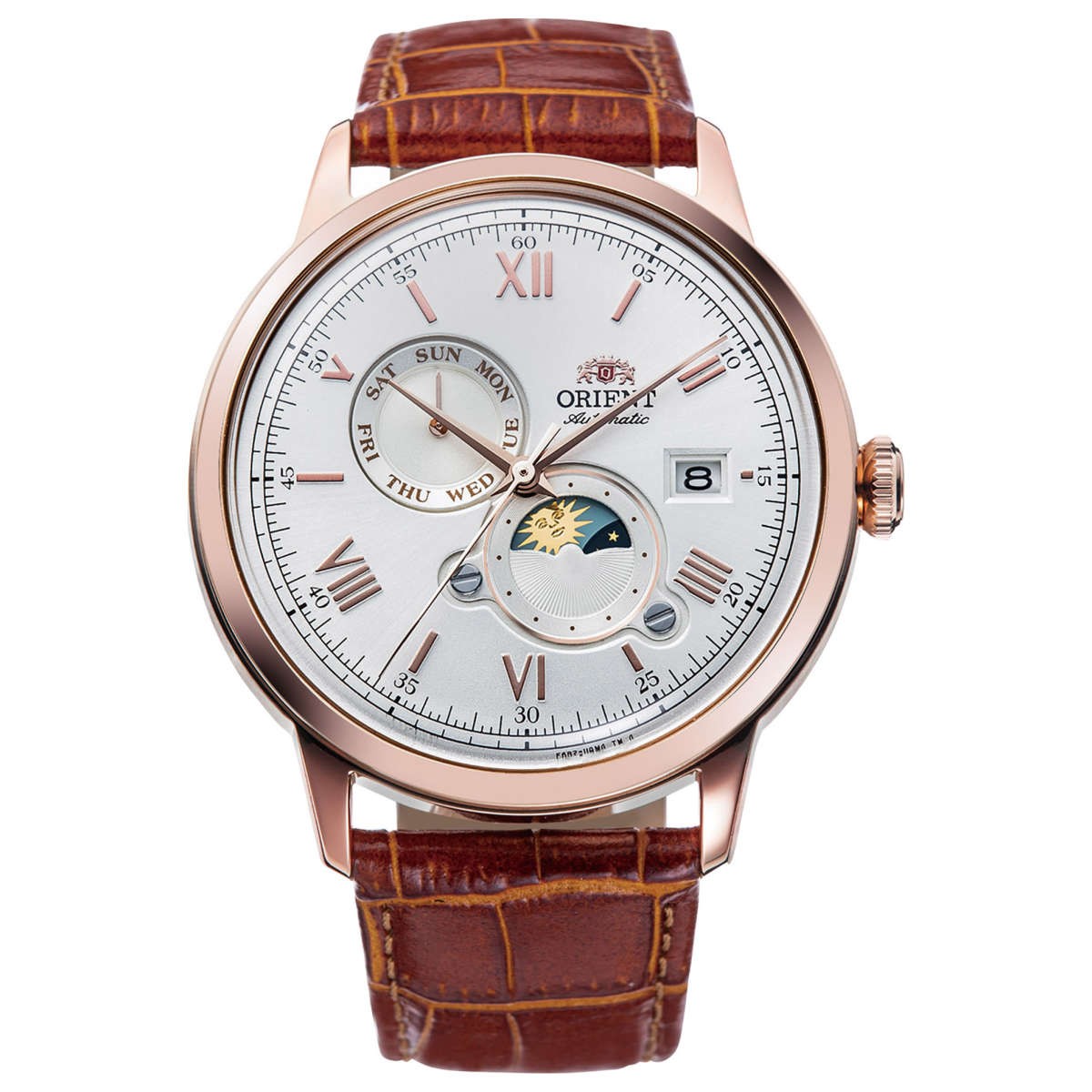Orient Men’s Bambino Version 9 White Dial Automatic 42mm Watch RA-AK0801S