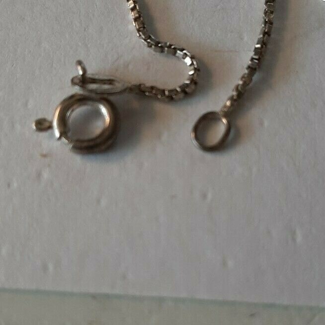 Vintage 925 STERLING SILVER Chain Necklace w/ Scarecrow -18″ – 5.3 Gram