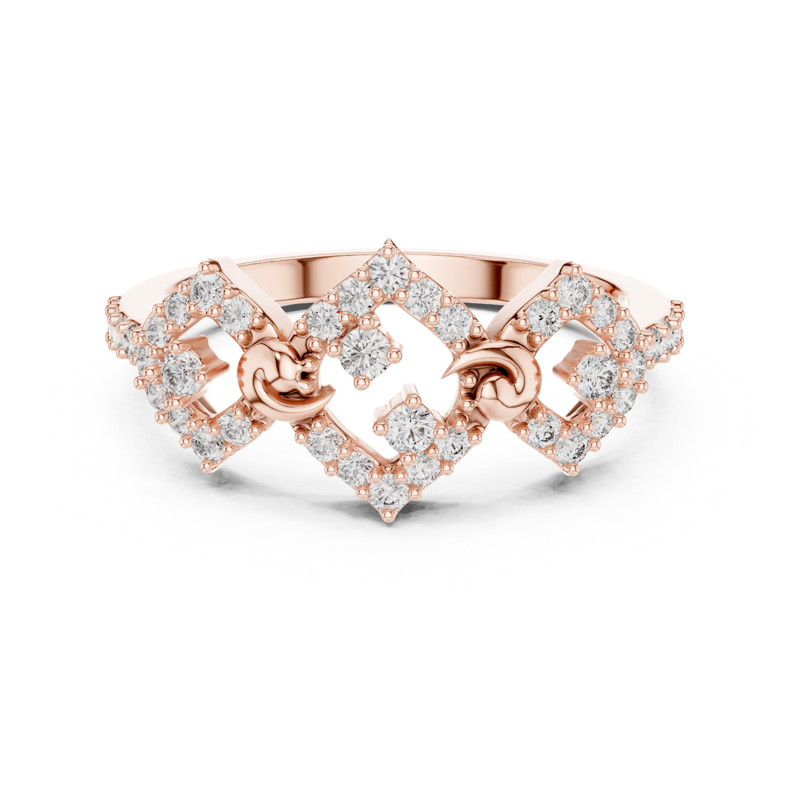 Natural Certified Anniversary D VVS1 Diamond Split Shank Ring 14k Gold Ovar