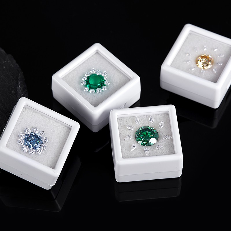 Excellent D Color VVS1 Round Cut Moissanite Loose Gemstones with GRA Certificate