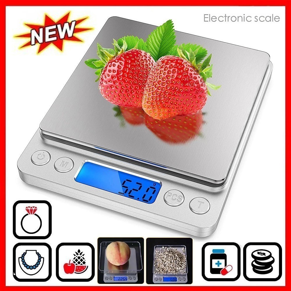 2000g/0.1g Digital Kitchen Scale Diet Food Coffee Jewelry Gold Pocket Size Herb
