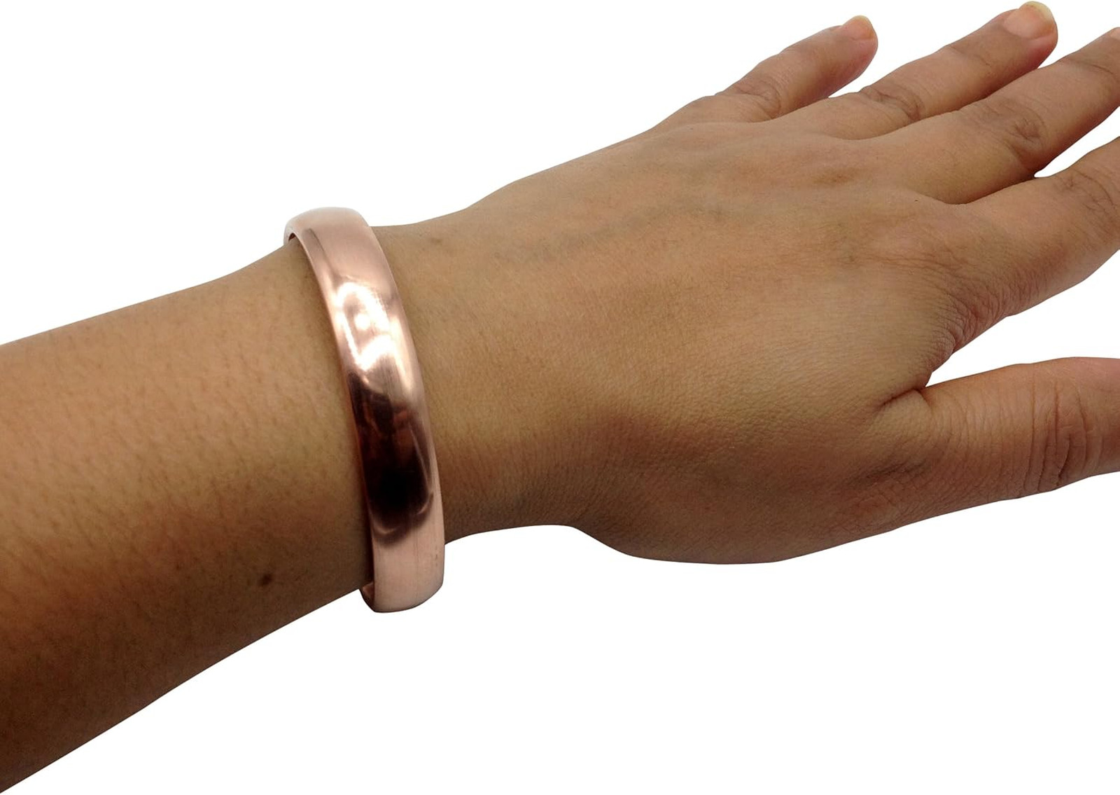 Healing Lama Hand Forged Copper Bracelet 7 Inch Uncoated Lead Free Calming