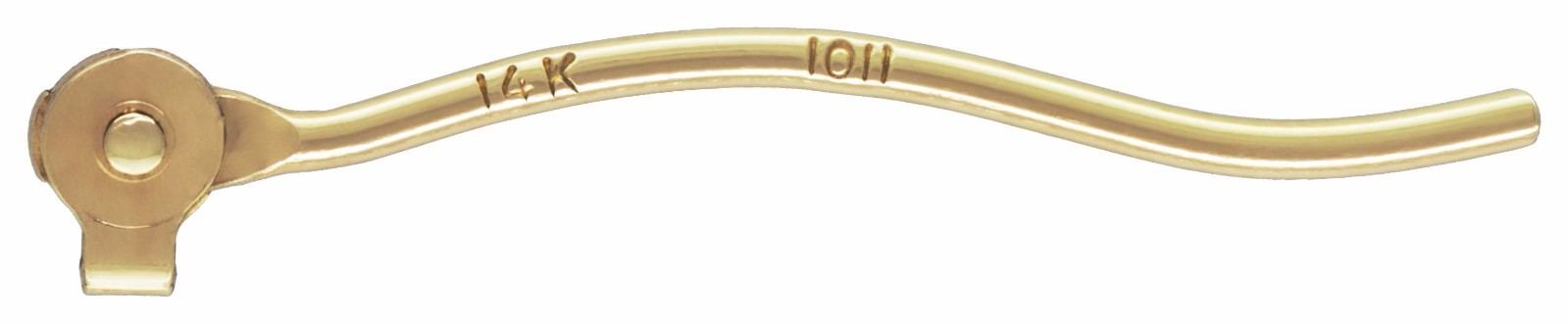 14K Solid Gold Replacement Hoop Wire w/Hinge Joint Earring Components 12,16,18MM
