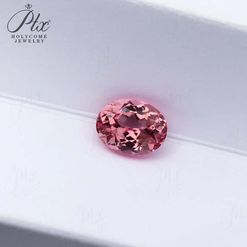 Lab Grown Padparadscha Sapphire Oval Shape Loose Gemstone AGL Selectable Beads