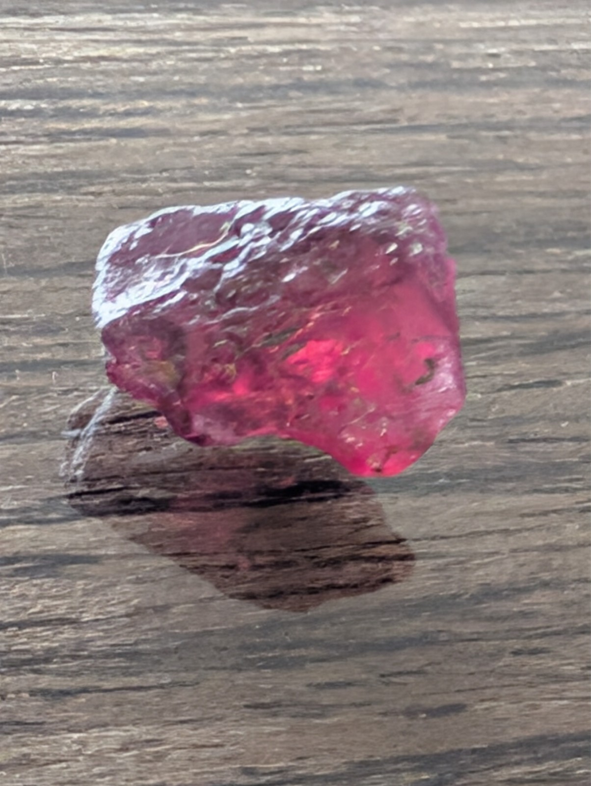 USA seller 6.47 ct IF flawless Raspberry garnet facet rough gemstone