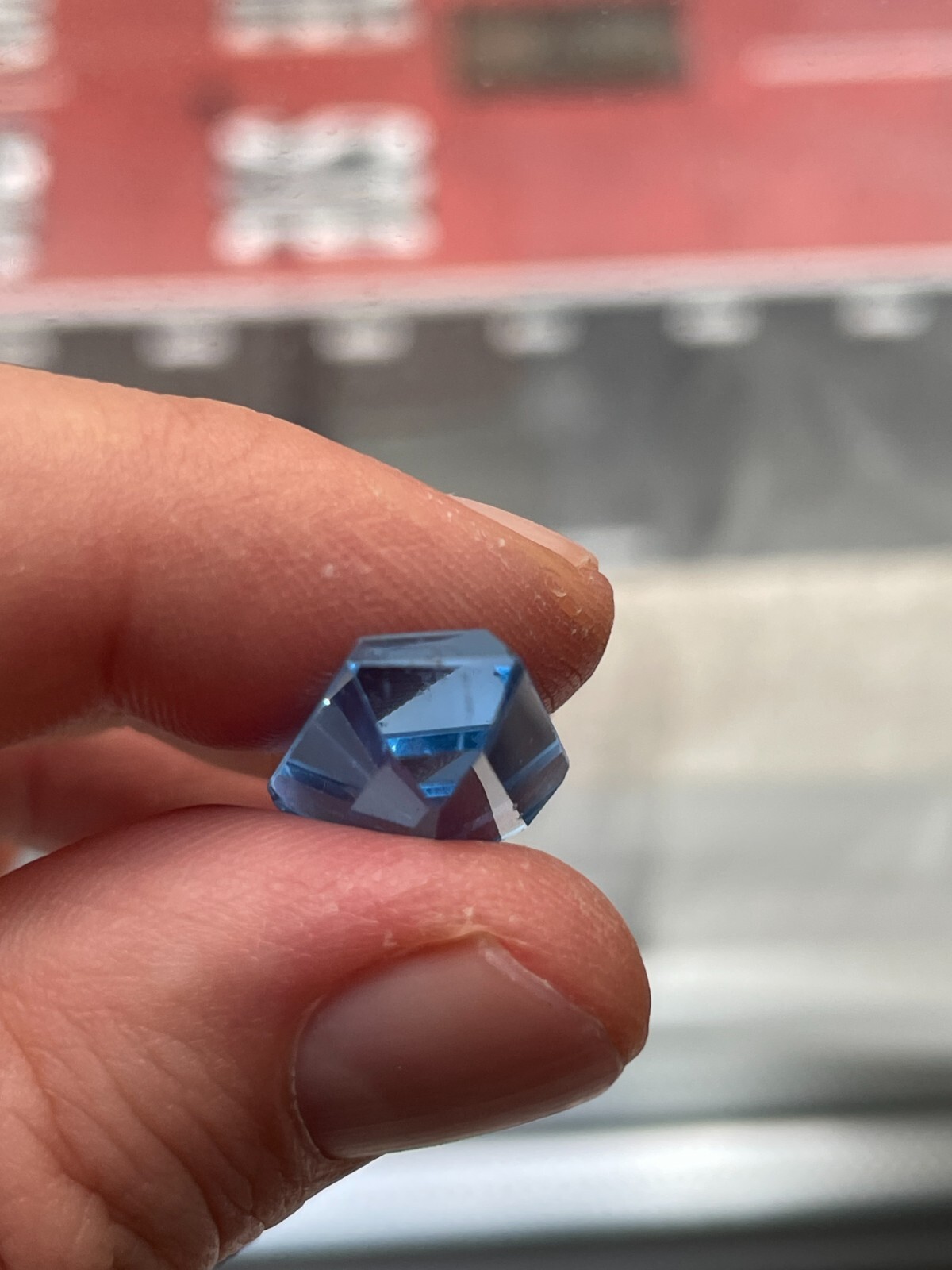 15 Ct Trapezoid Lab-Created Blue Aquamarine Loose Gemstone For Jewelry 16 x 14mm