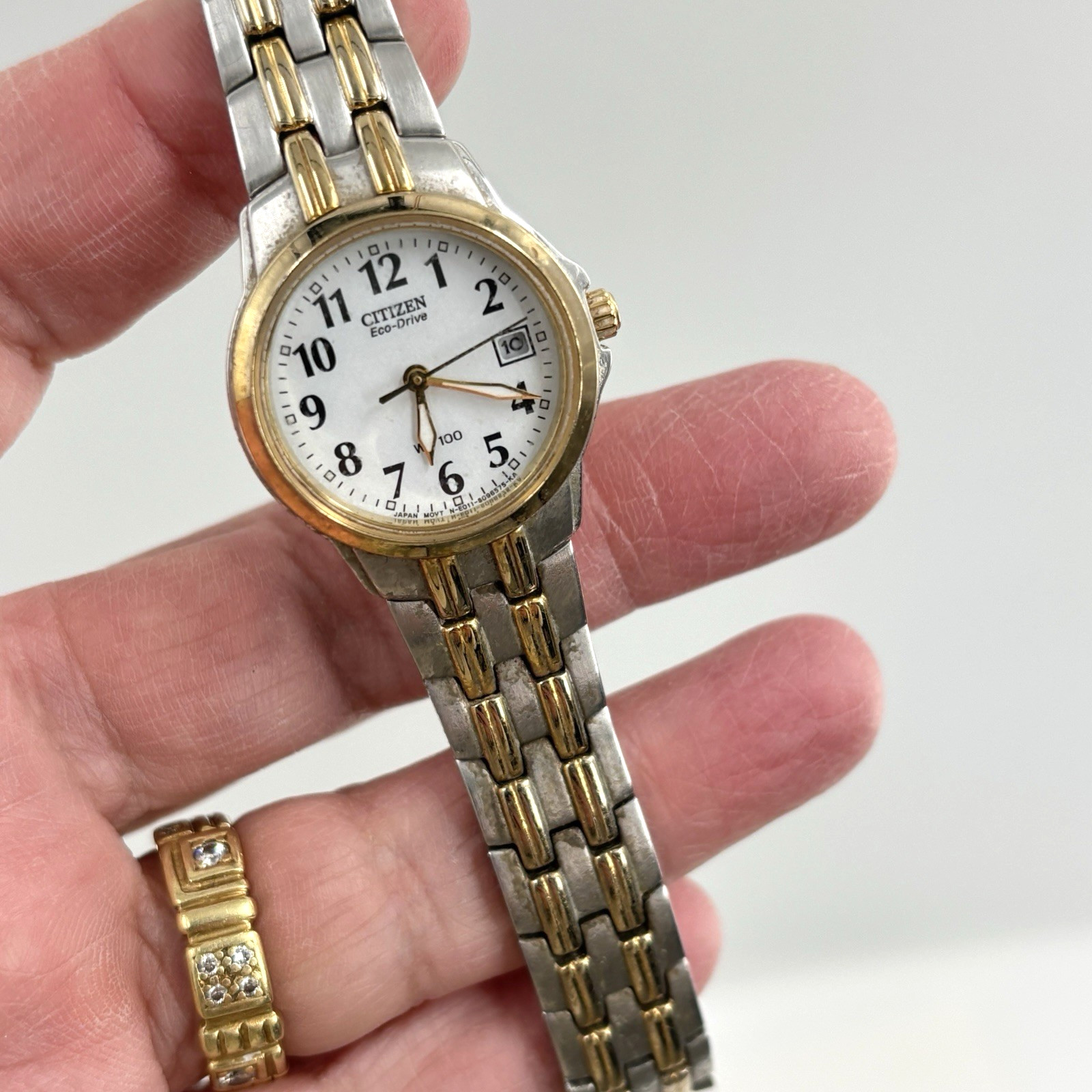 Citizen EW1544-53A Women’s Eco-Drive Stainless Steel Watch 26mm Two-Tone Works