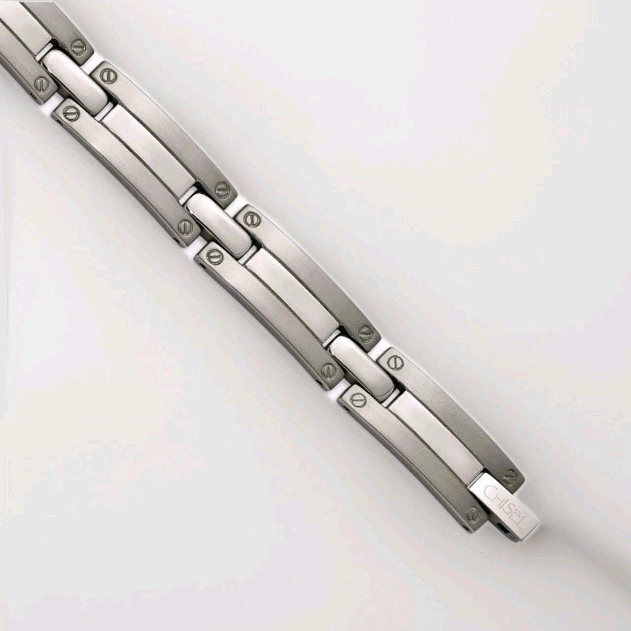 Chisel Titanium with Stainless Steel Brushed & Polished Bracelet