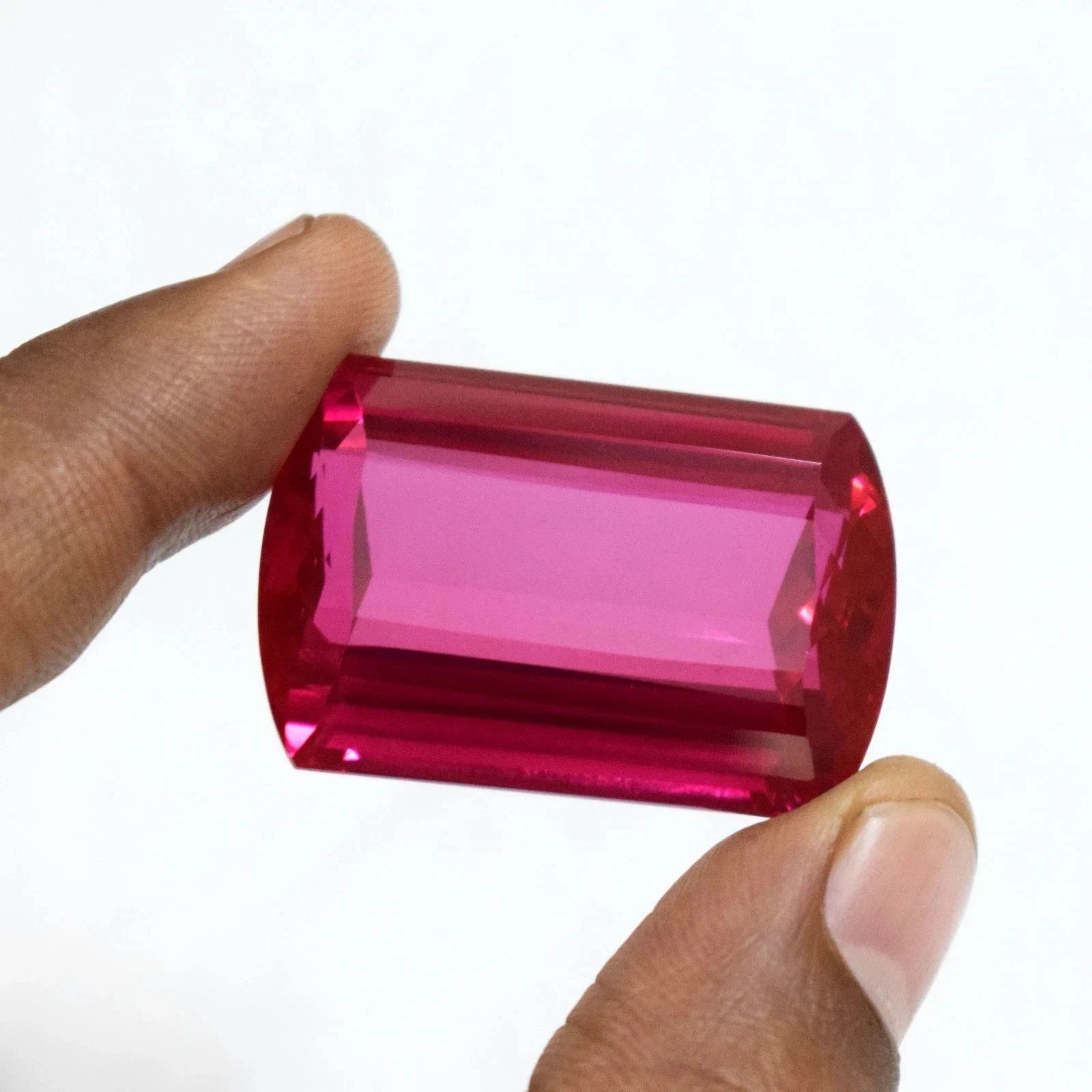 147 Carat Huge Reddish Pink Natural Ruby Fancy Cut Certified Loose Gemstone