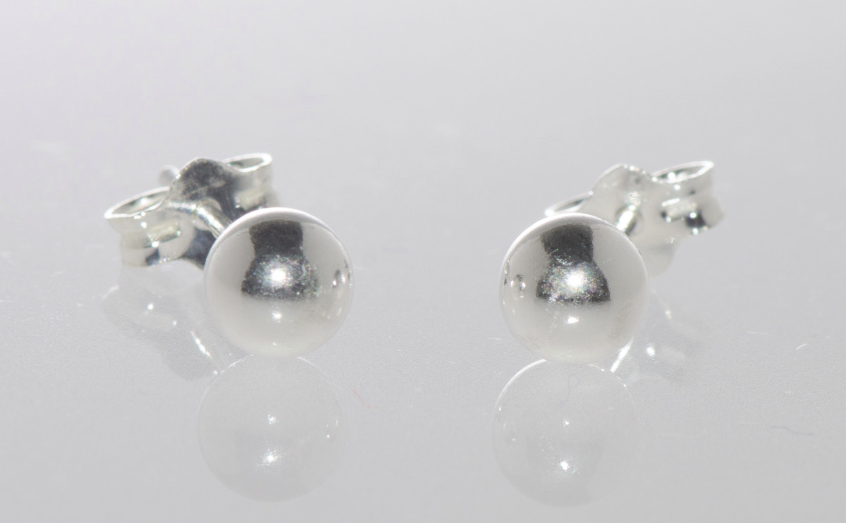 Sterling Silver Ball Stud Earrings Round 2mm 3mm 4mm 5mm 6mm 7mm 8mm 9mm 10mm