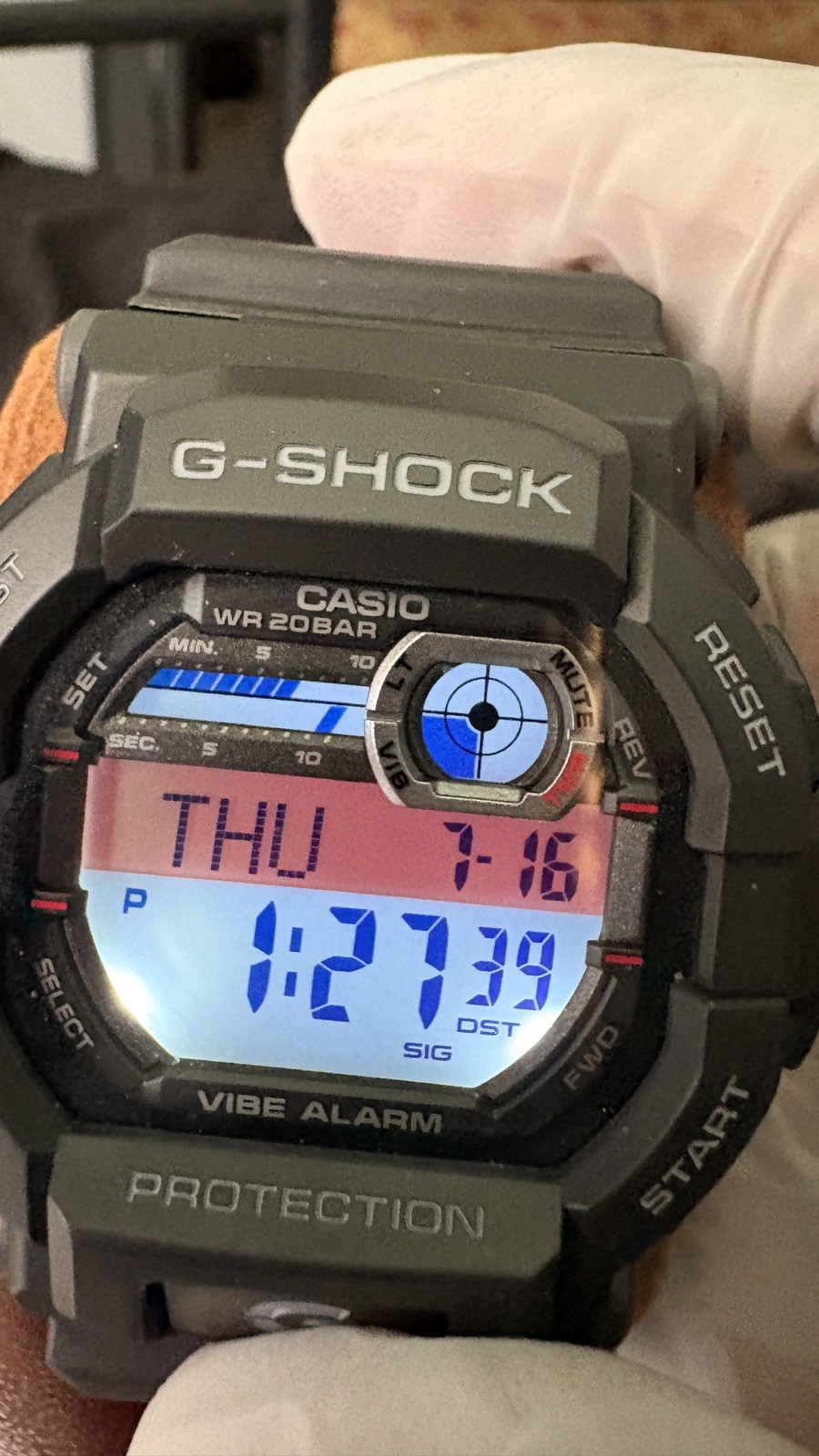 Casio G-Shock GD-350 Watch Black, Vibration Alarm, Timer, Shockproof