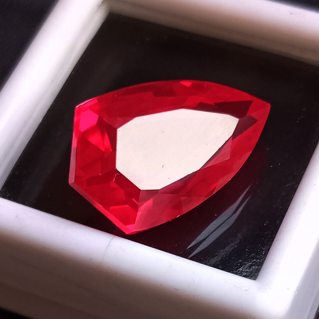 Natural Fancy Cut Blood Pigeon Red Ruby 11.80 Ct Certified Loose Gemstone