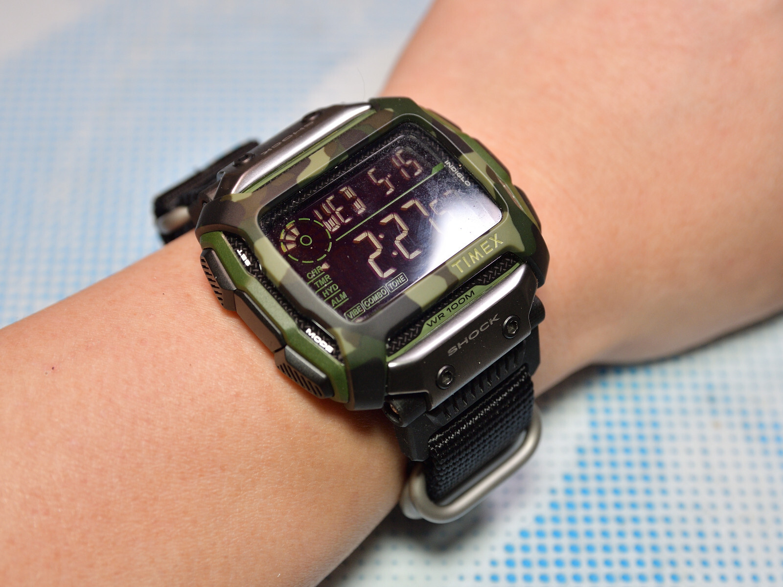 Resin Watch Strap & Band Adapter for Timex TW5M20400 Command Shock CAT 54mm