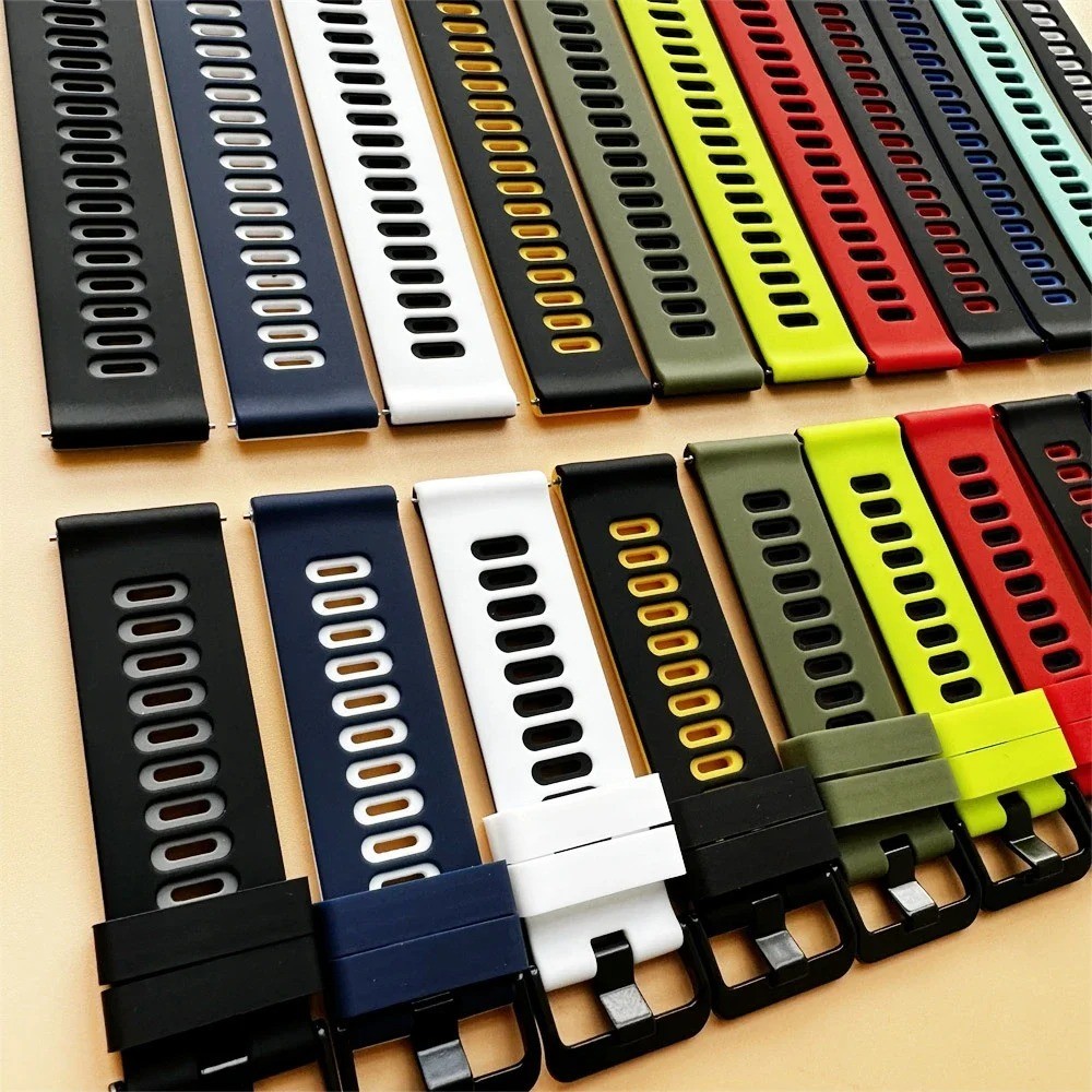 20mm 22mm Quick Release Silicone Watch Band Strap Universal Replacement Bracelet