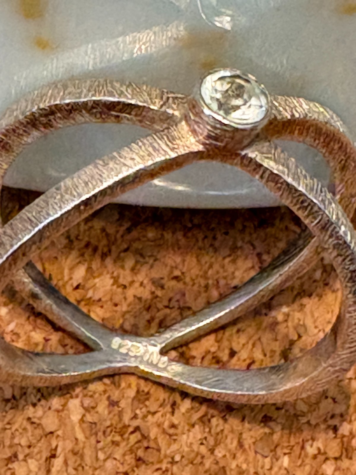 Set of six women’s stackable silver band rings, sizes 6-6.5, incl Linde and JTV