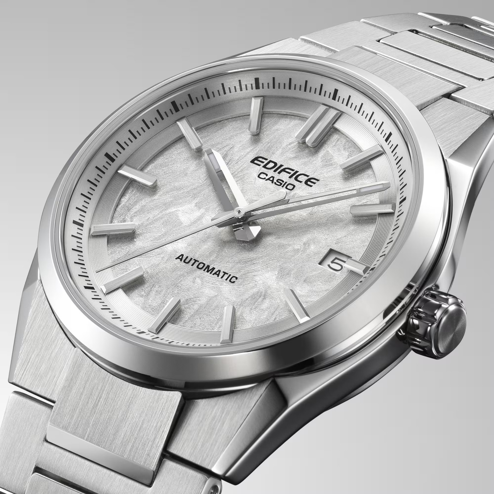 Casio Edifice EFK110D-7A White Electroform Dial Stainless Steel Automatic