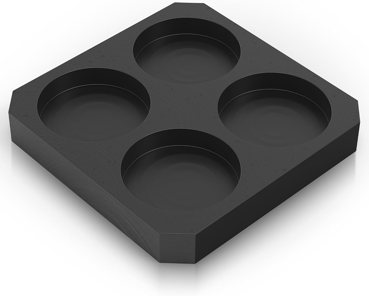 Mmasters 4-Round Premium Graphite Ingot Mold for Metal Casting & Melting | High-