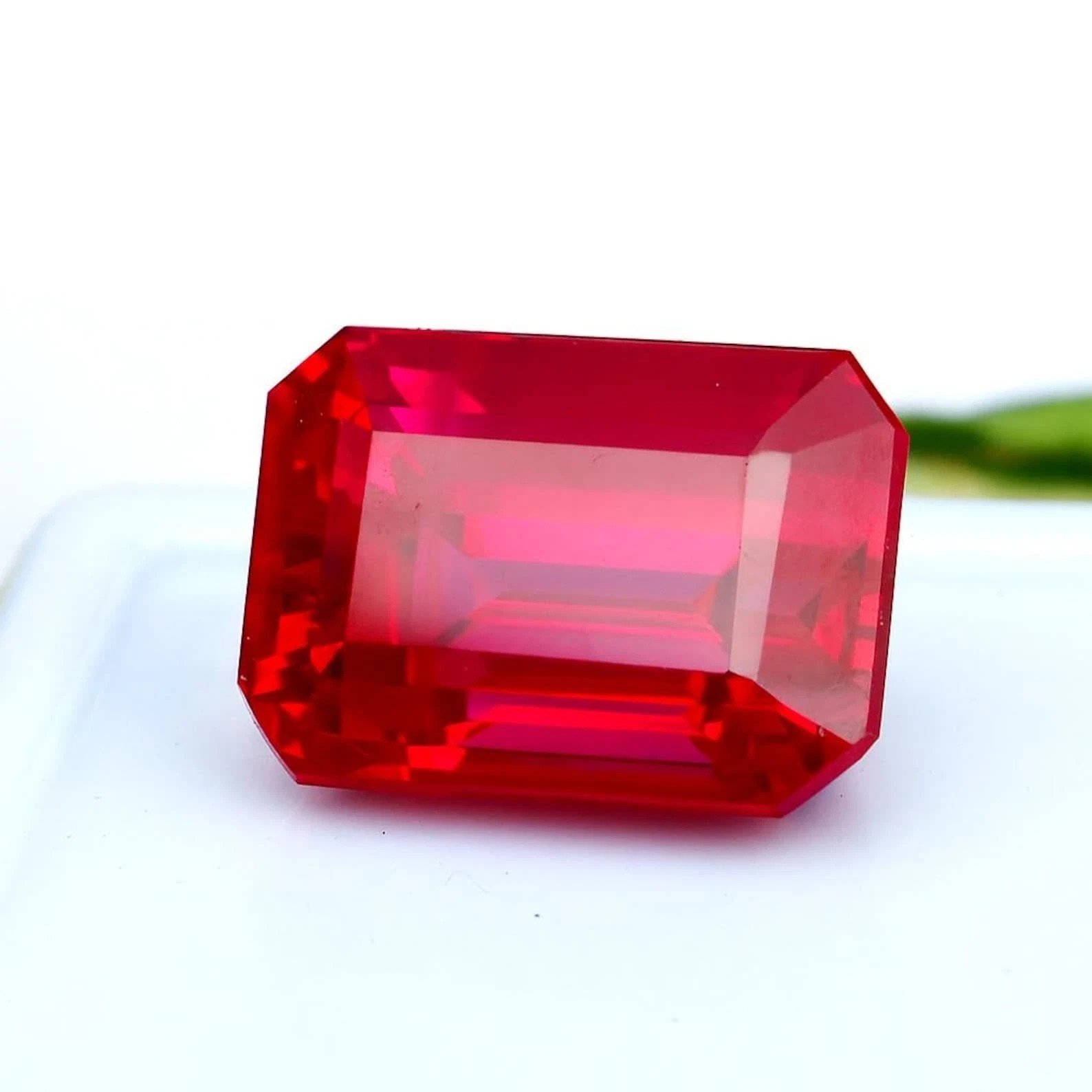 Natural Certified Burmese Red Ruby Emerald Cut 10.25 Ct Loose Certified Gemstone