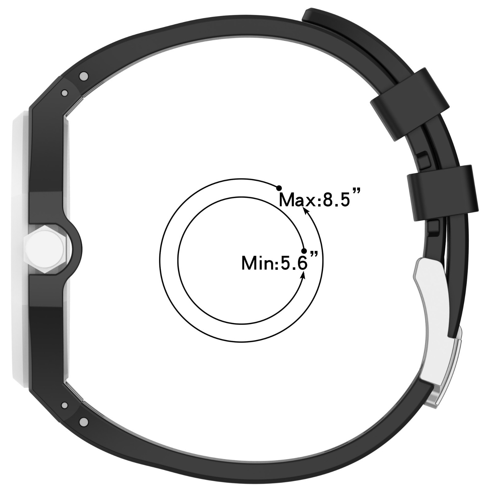 Case Adapter Silicone Strap Compatible w AP x Swatch Royal Pop Watch 3 Crown