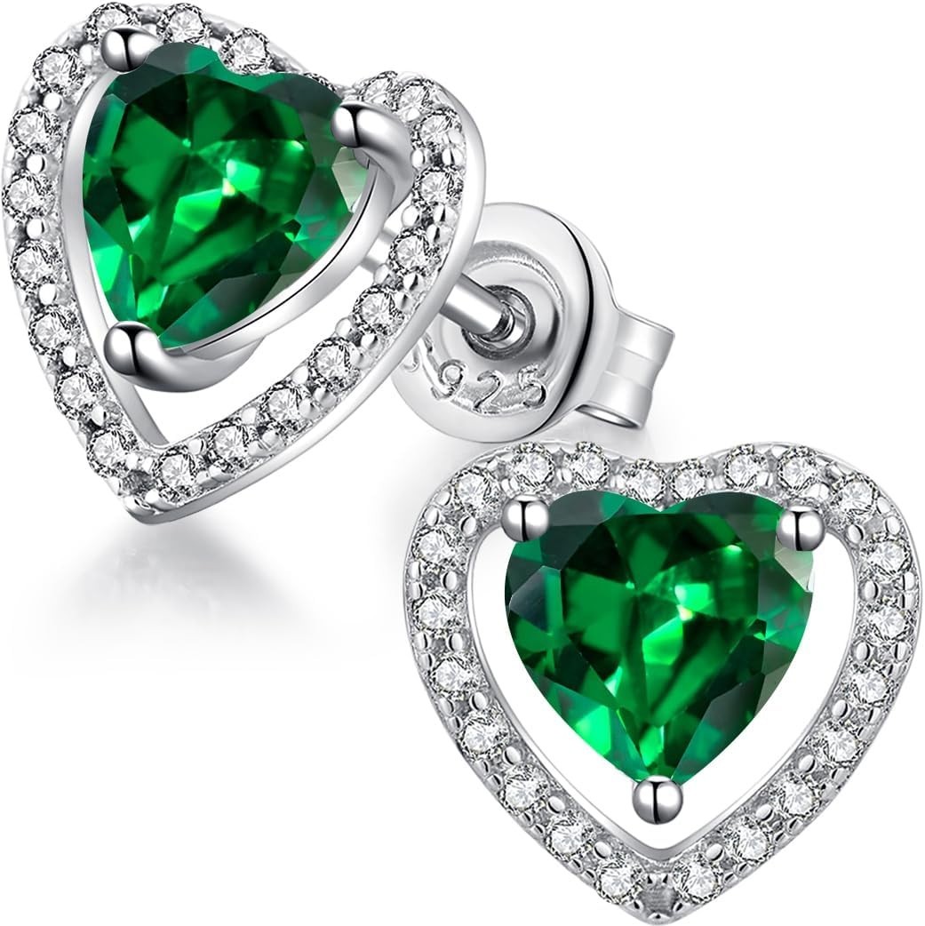 Versatile CZ Studs for All Occasions, White Gold Plated