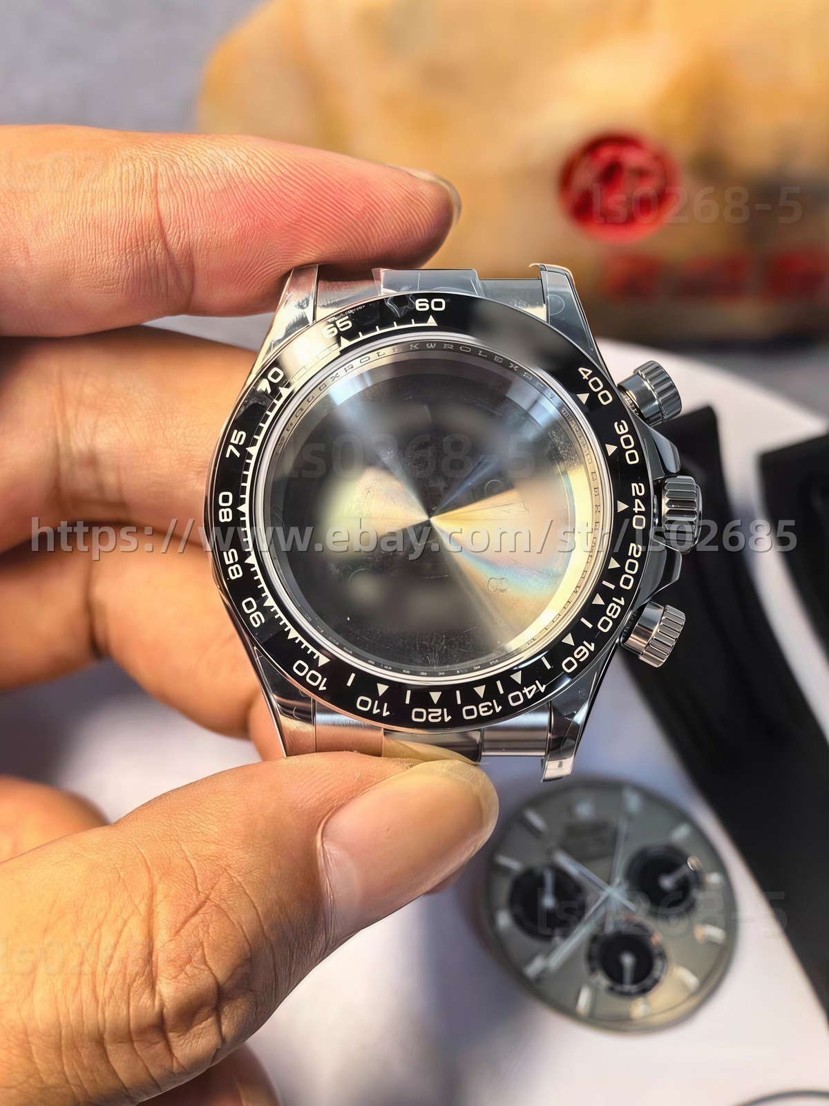 DIY SET for 40MM watch case + dial + hands +904L Strap Suitable for 4130 4131