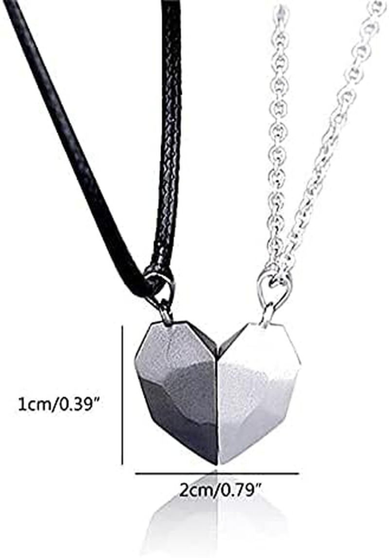 Matching Necklaces for Couples Bff Birthday Christmas Gifts, Heart Friendship Ne