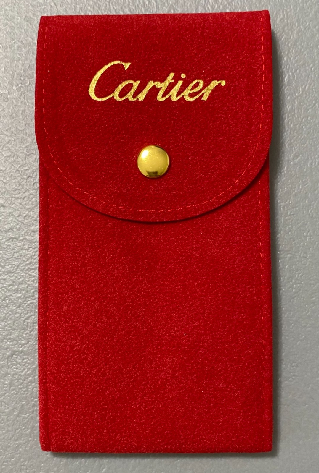CARTIER RED POUCH/ TRAVEL POUCH/SERVICE POUCH WITH INSERT FAST SHIPPING USA
