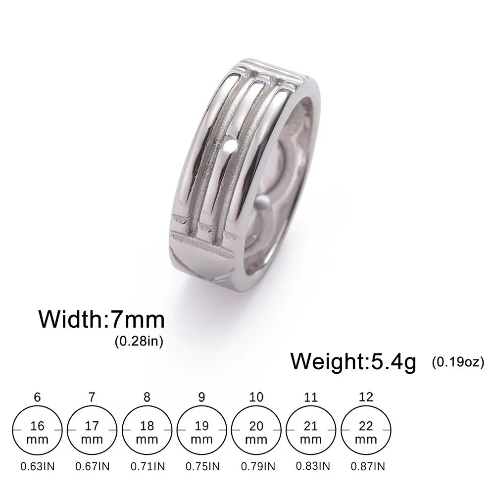 Stainless Steel Atlantis-ring Gold Silver Plated Anillo Atlante Acero Inoxidable